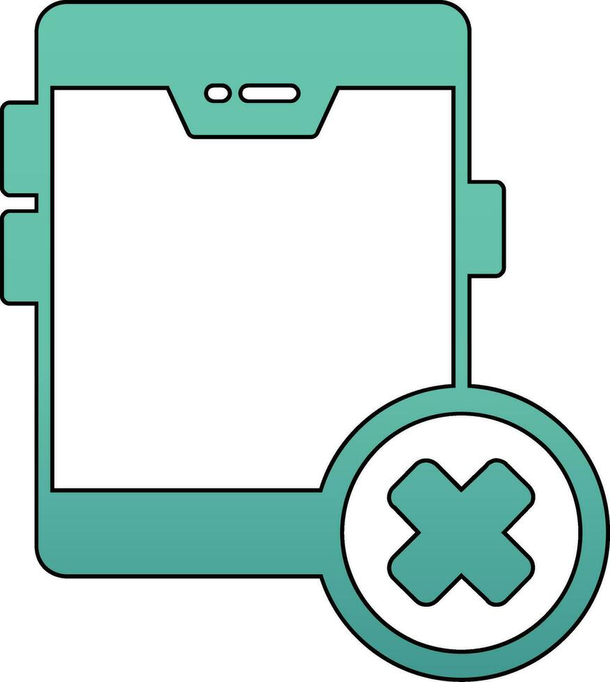 No Cellphone Vector Icon