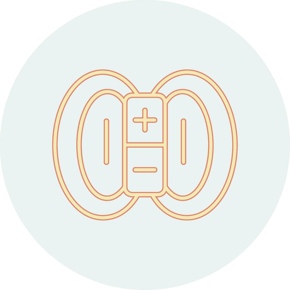 Magnetic Field Vector Icon