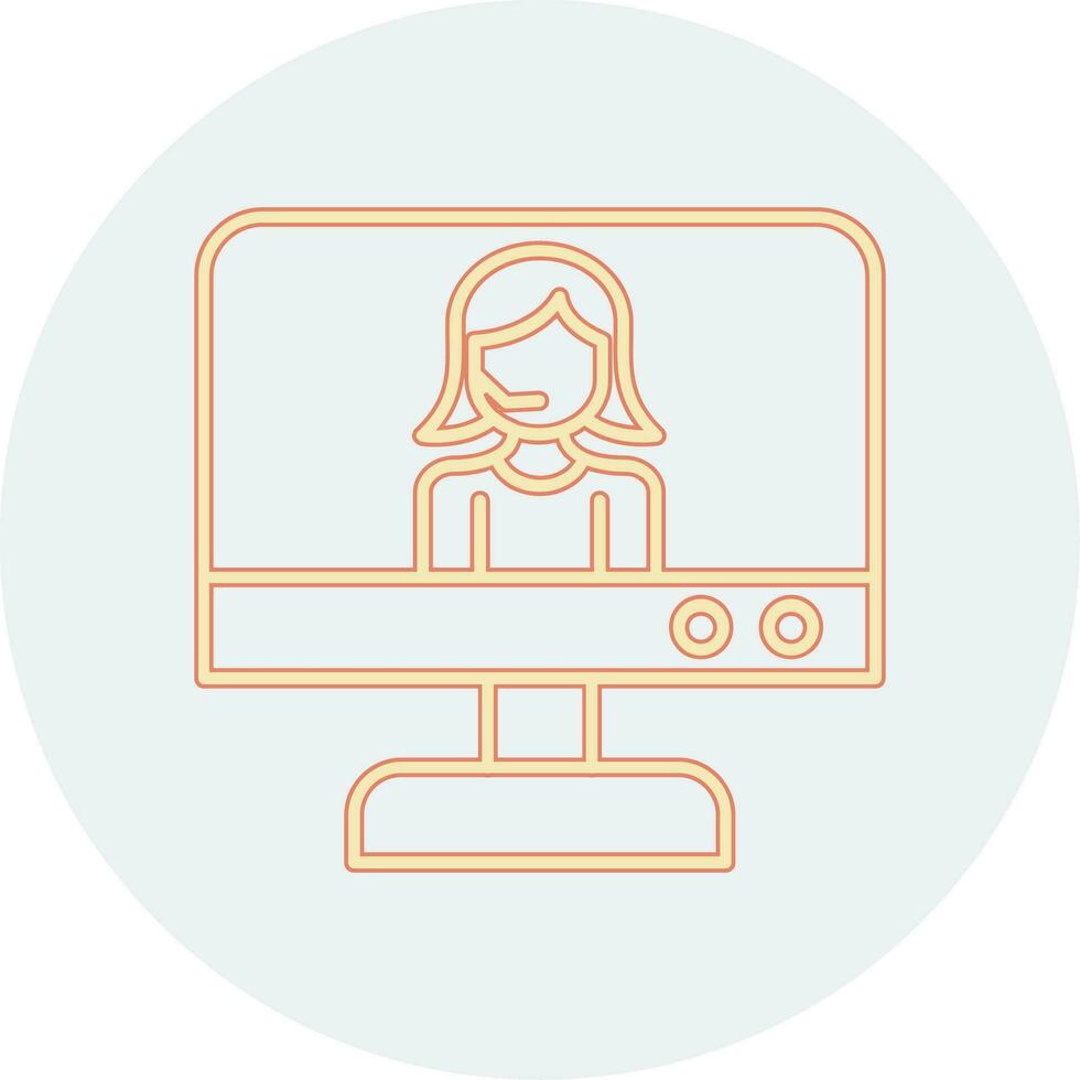 Online Support Vector Icon