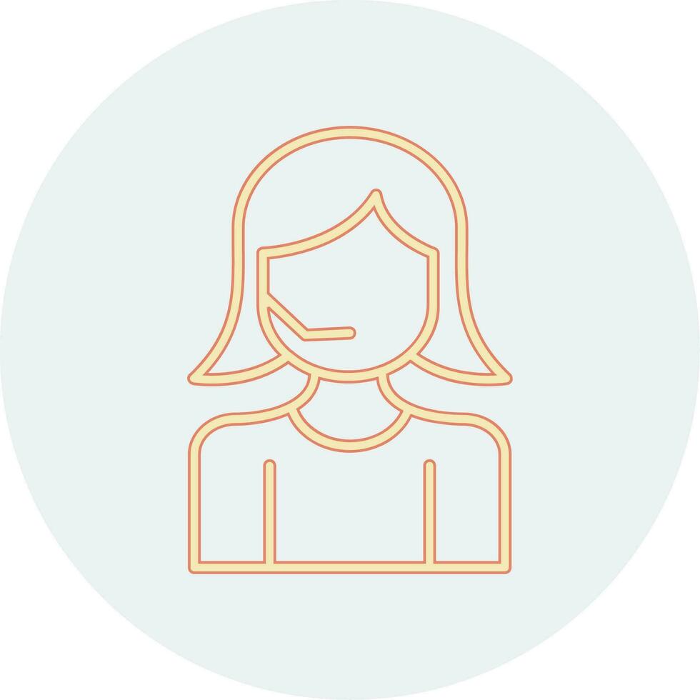 Customer Service Agent Vector Icon