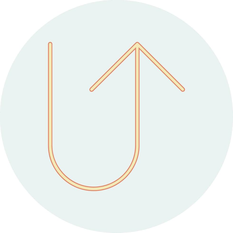 U Turn Vector Icon