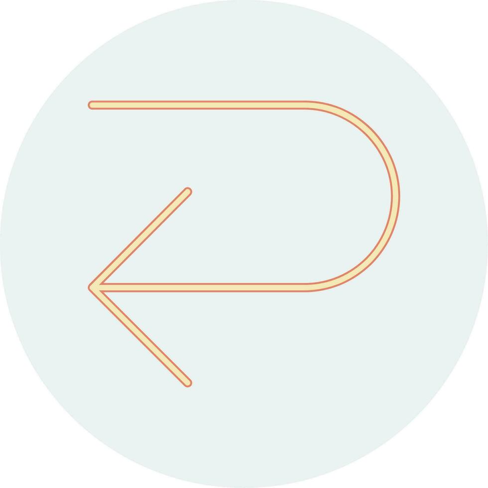 U Turn Vector Icon