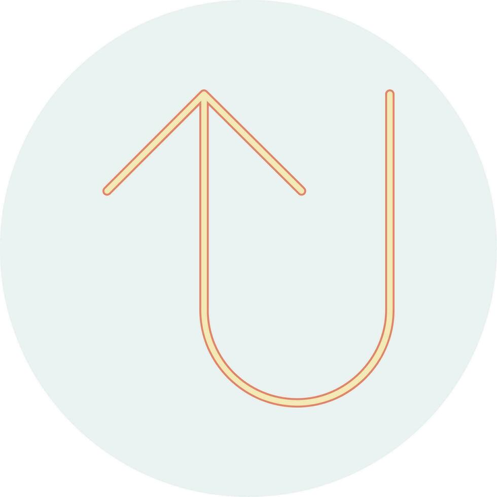 U Turn Vector Icon