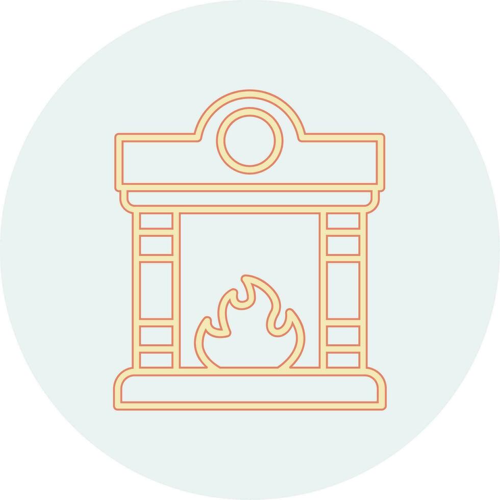 Fireplace Vector Icon