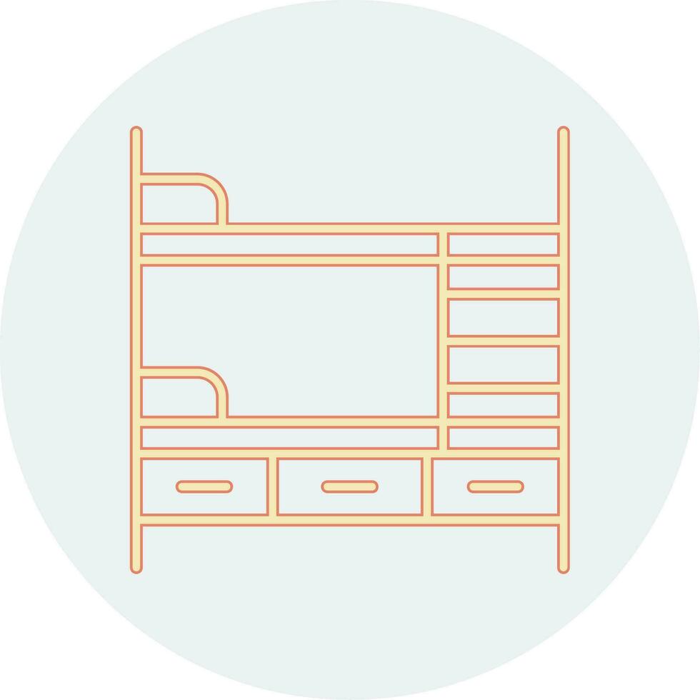 Bunk Bed Vector Icon