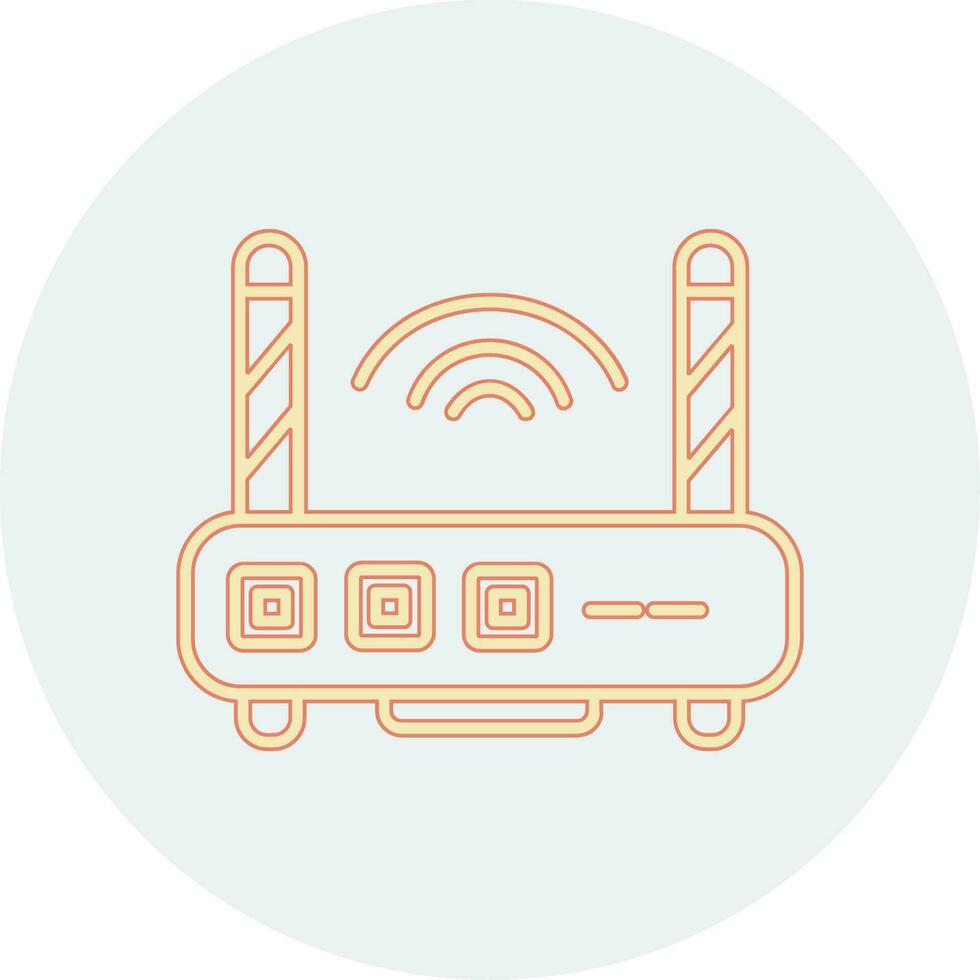 icono de vector de enrutador wifi