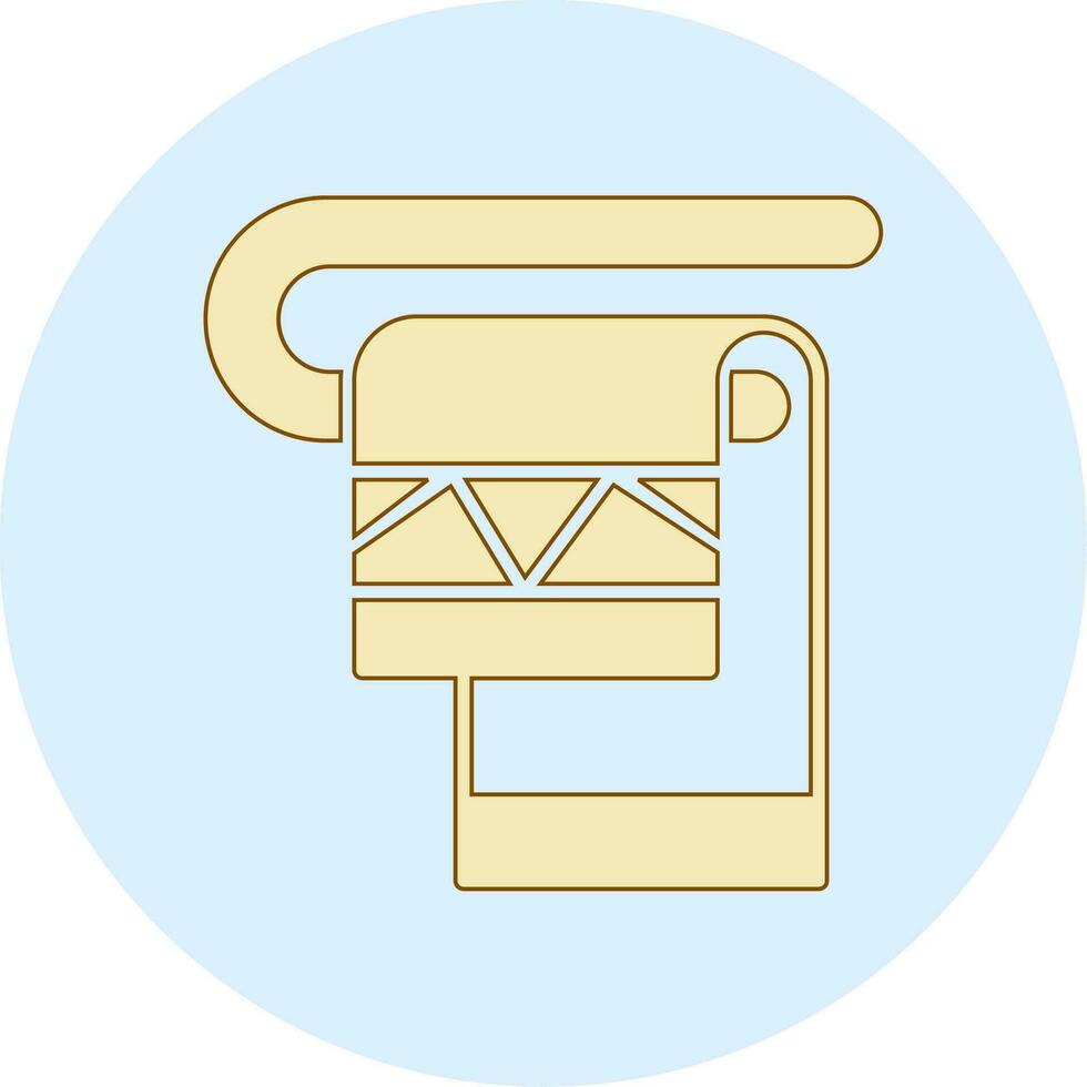 Towel Rack Vector Icon