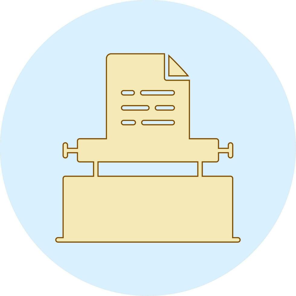 Typewriter Vector Icon