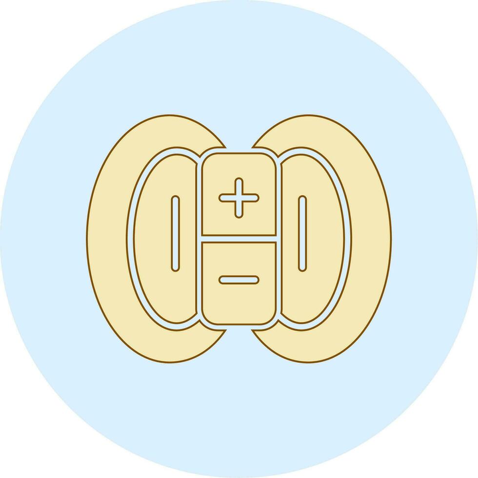 Magnetic Field Vector Icon