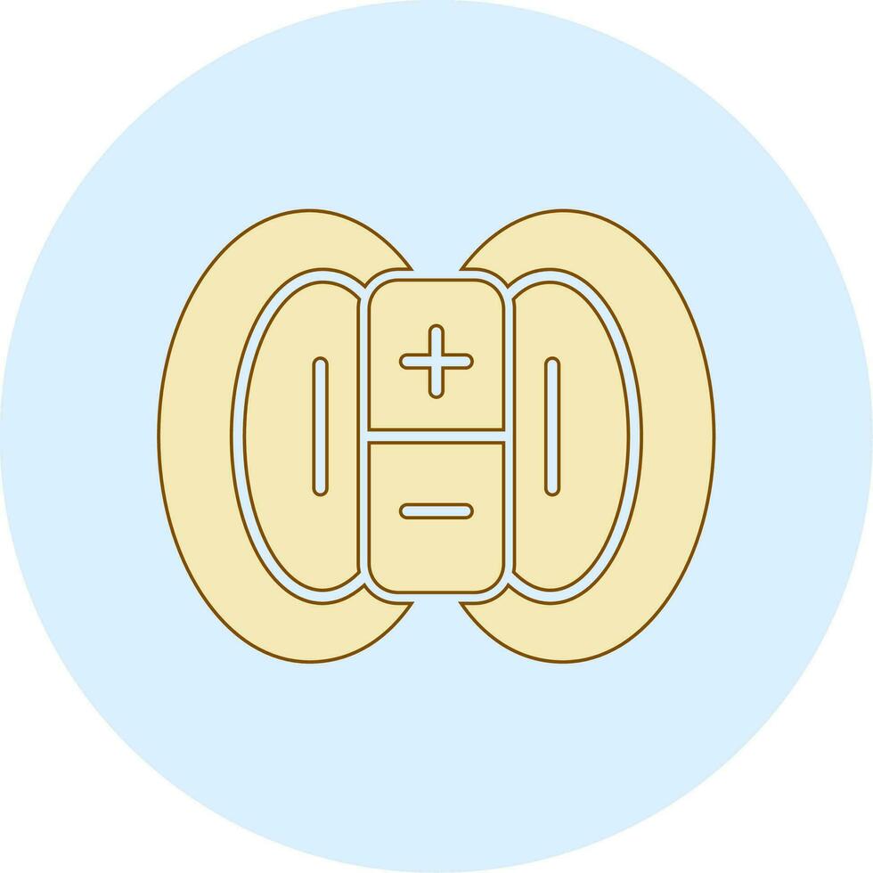 Magnetic Field Vector Icon