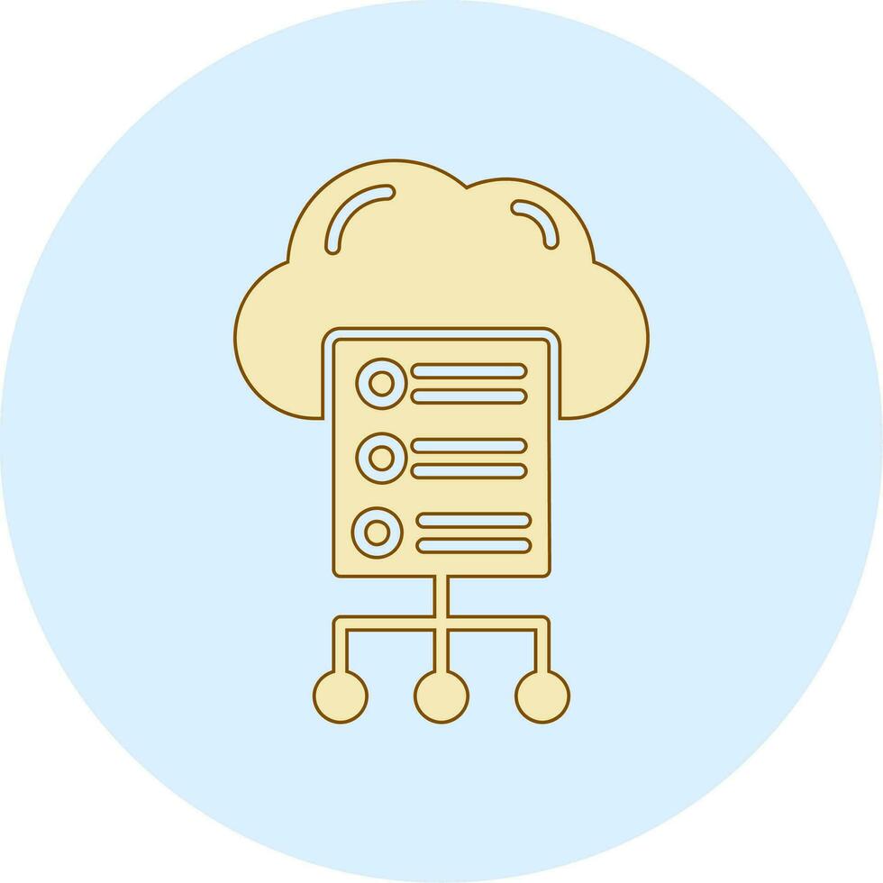 Cloud Server Vector Icon
