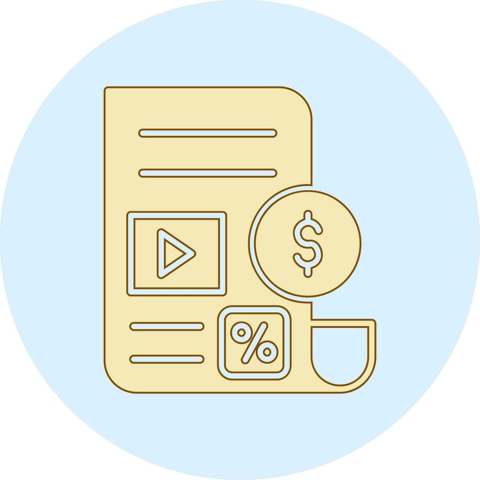 Paid Articles Vector Icon