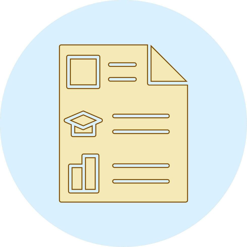 Curriculum Vitae Vector Icon