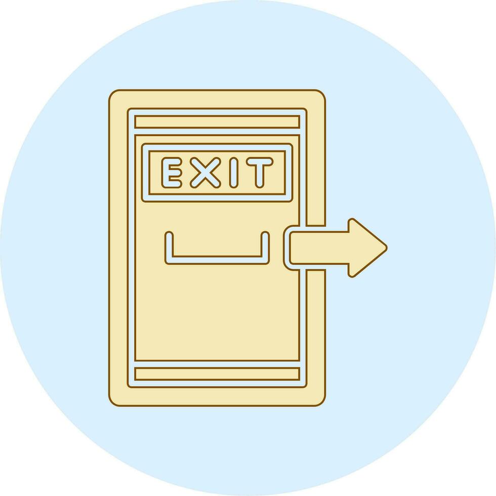 Exit Door Vector Icon