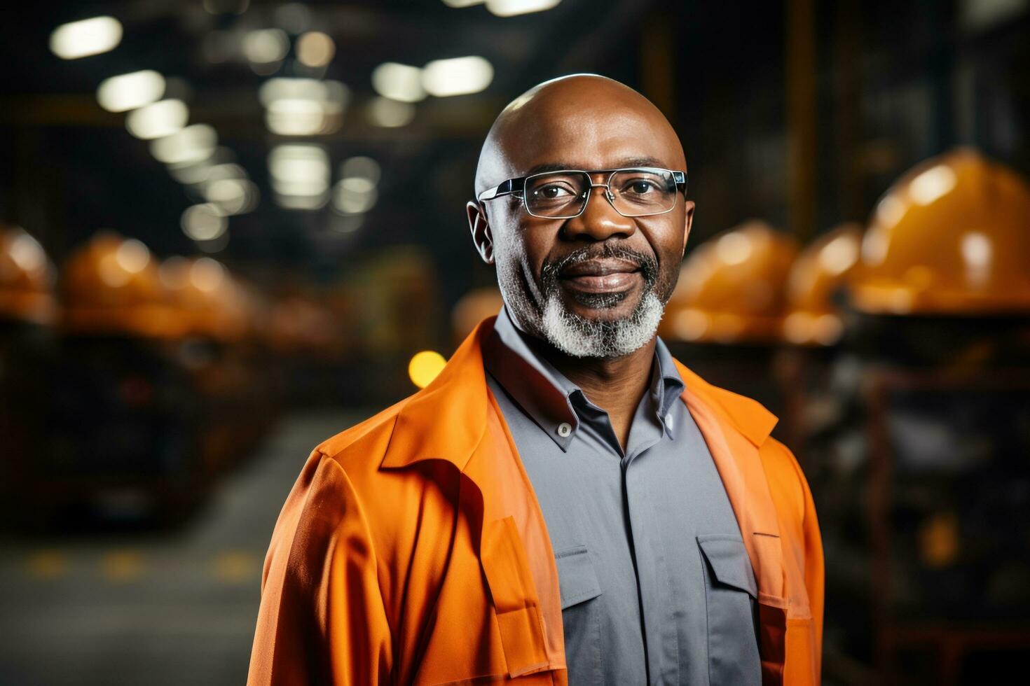 AI generated black african business leader reveals secrets of running an african mine photo