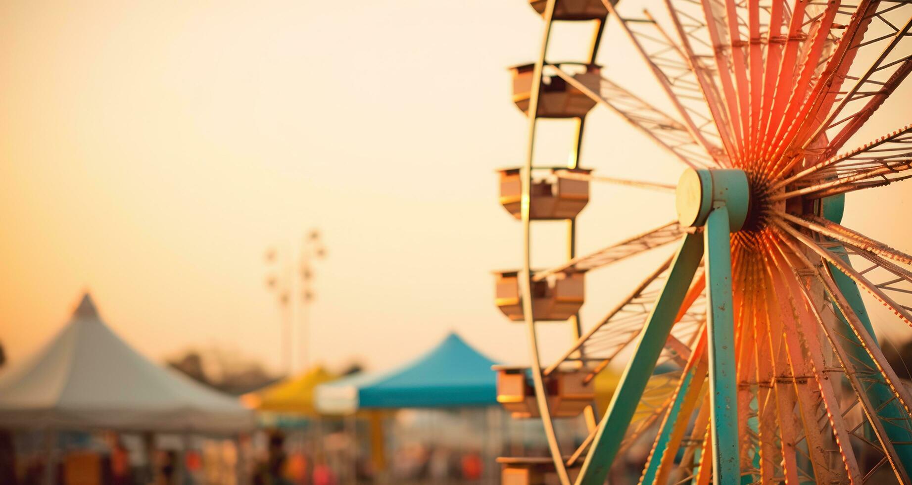 AI generated a very large ferris wheel is seen photo