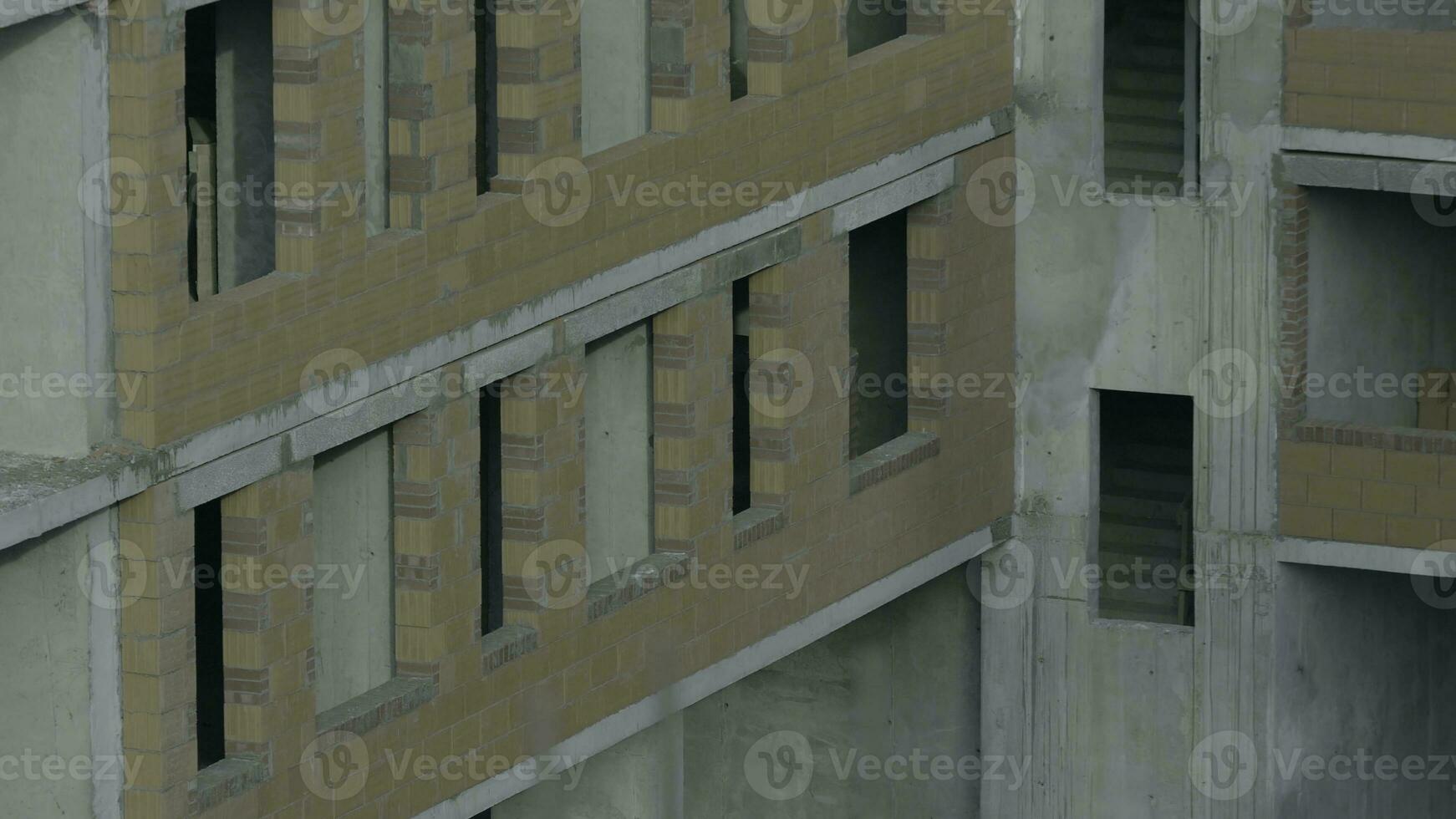 Facade of a modern apartment building. Construction of apartment buildings photo