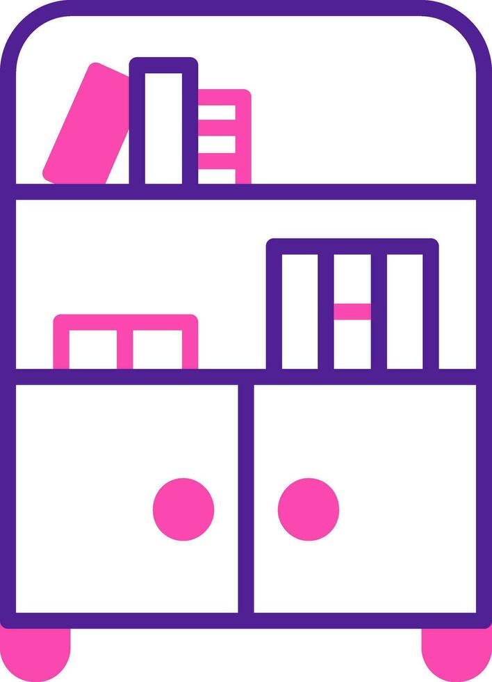 Bookshelf Vector Icon