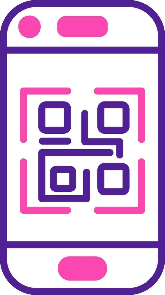 icono de vector de código qr