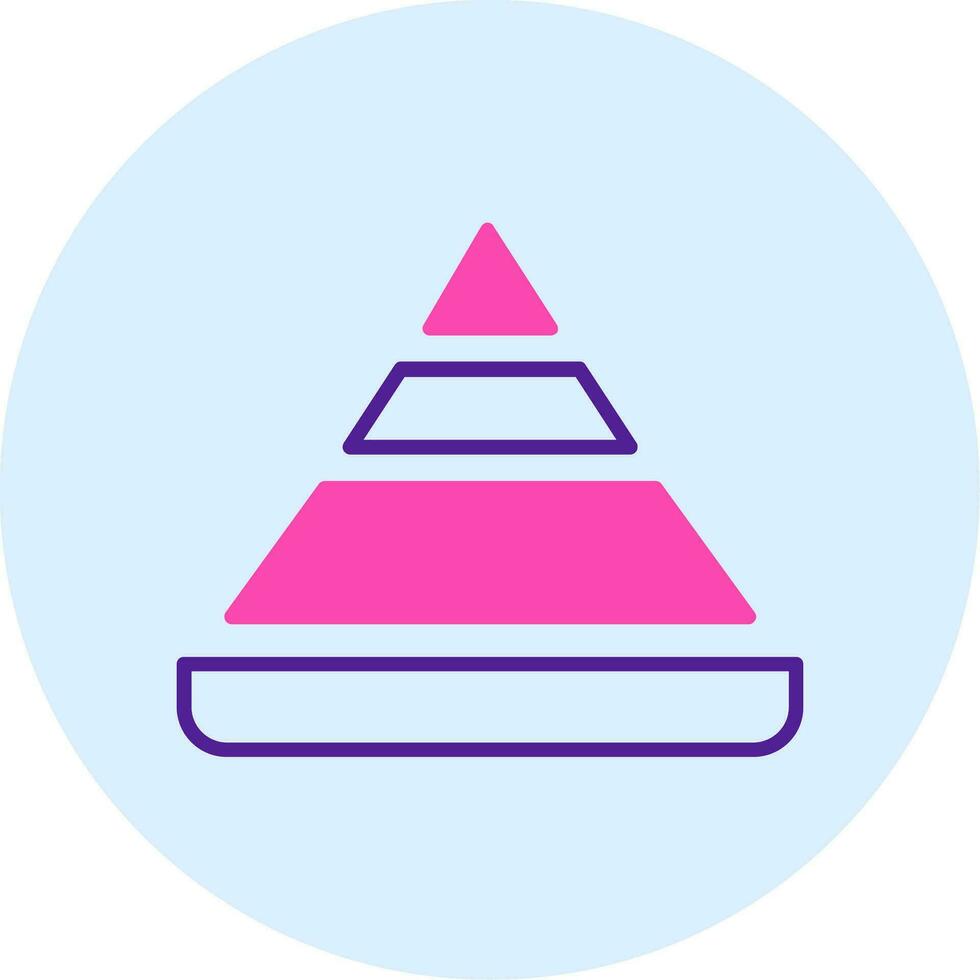Pyramid Chart Vector Icon