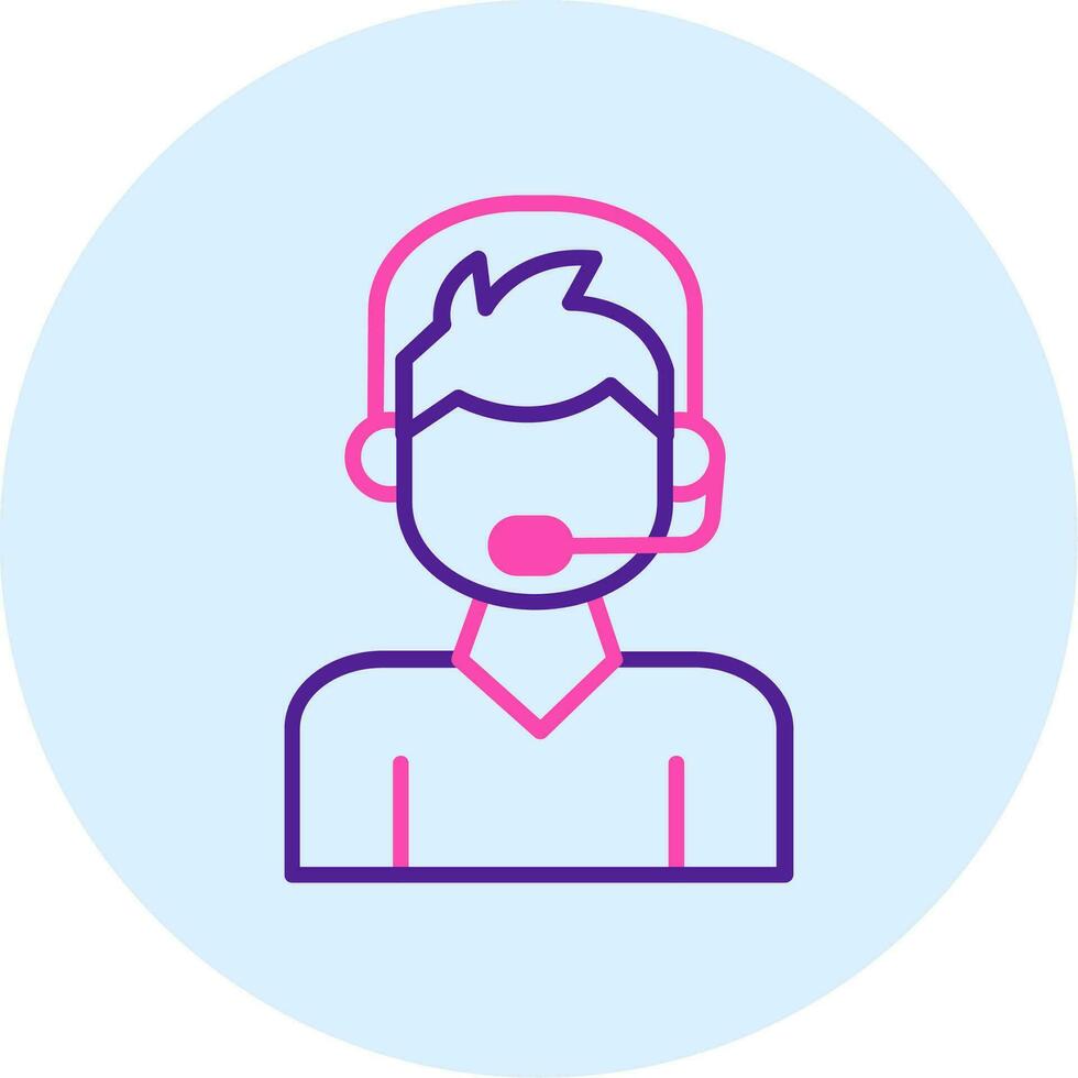 Call Center Agent Vector Icon
