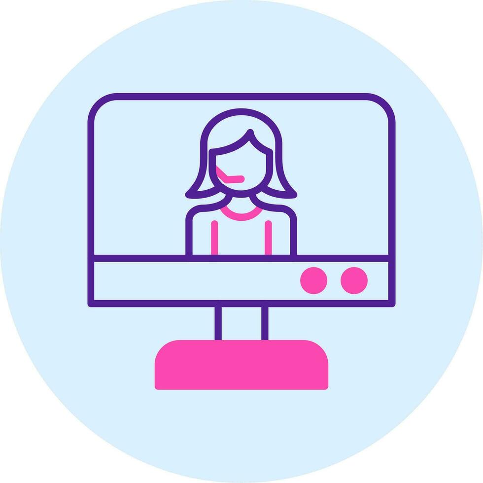 Online Support Vector Icon