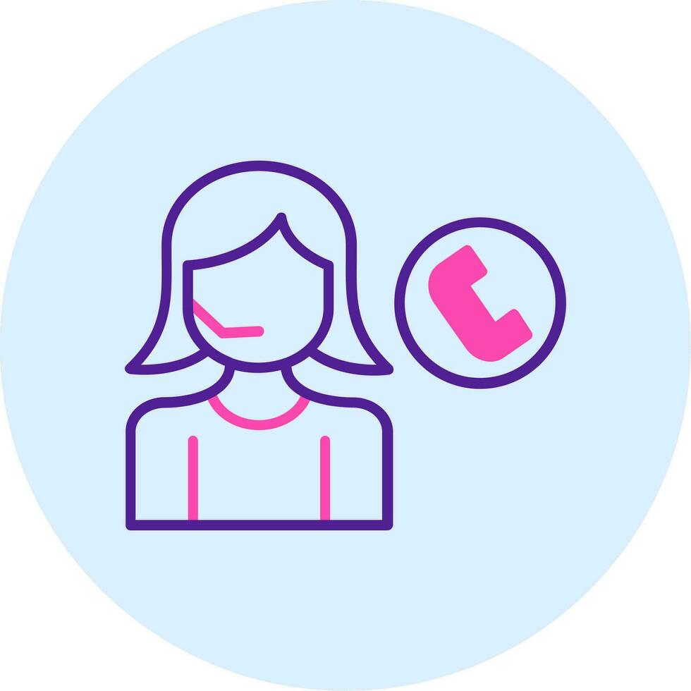 Call Center Agent Vector Icon