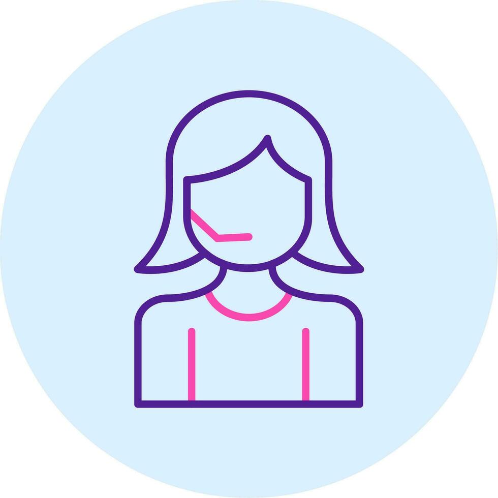 Call Center Agent Vector Icon