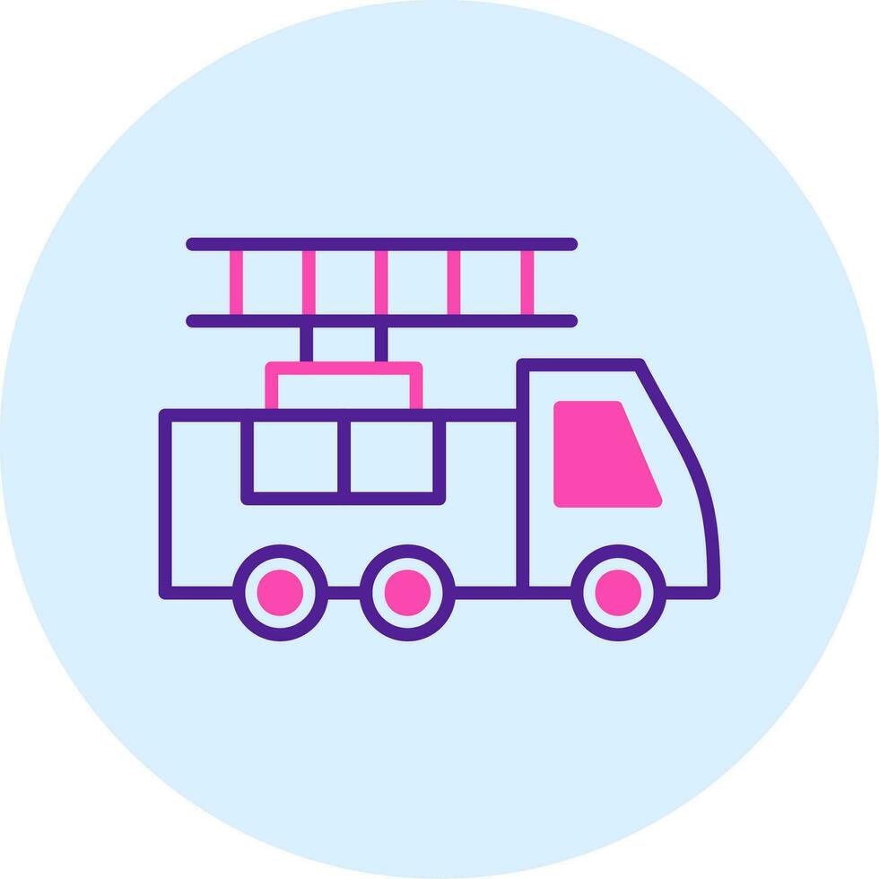 Ladder Truck Vector Icon