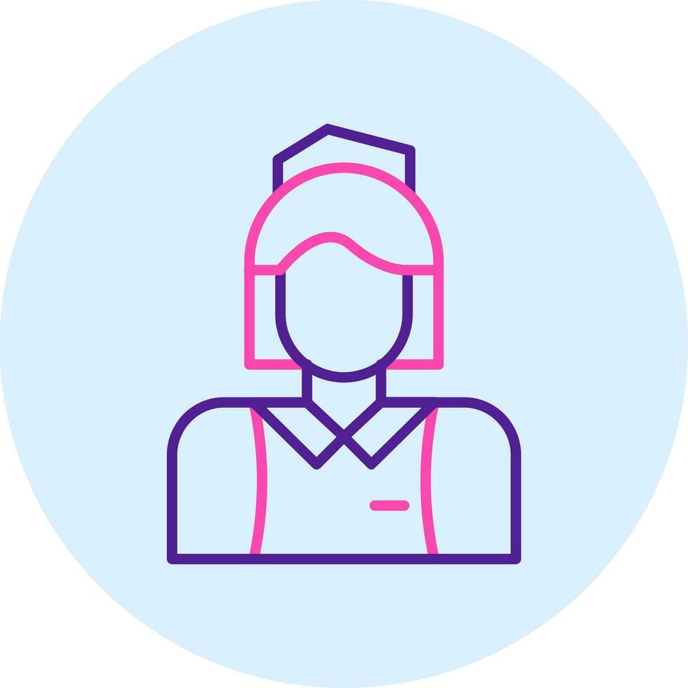 Flight Attendant Vector Icon