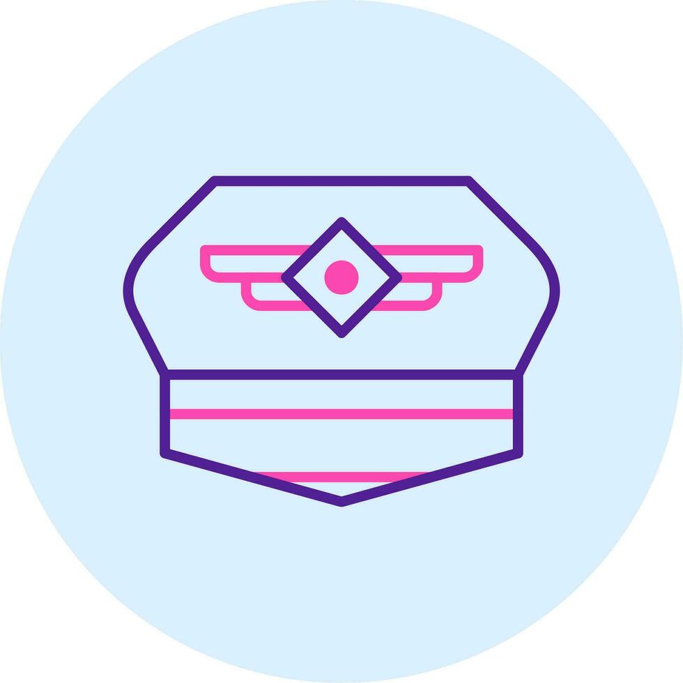 Pilot Hat Vector Icon