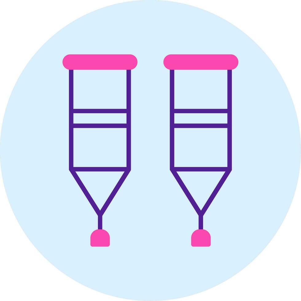 Crutches Vector Icon