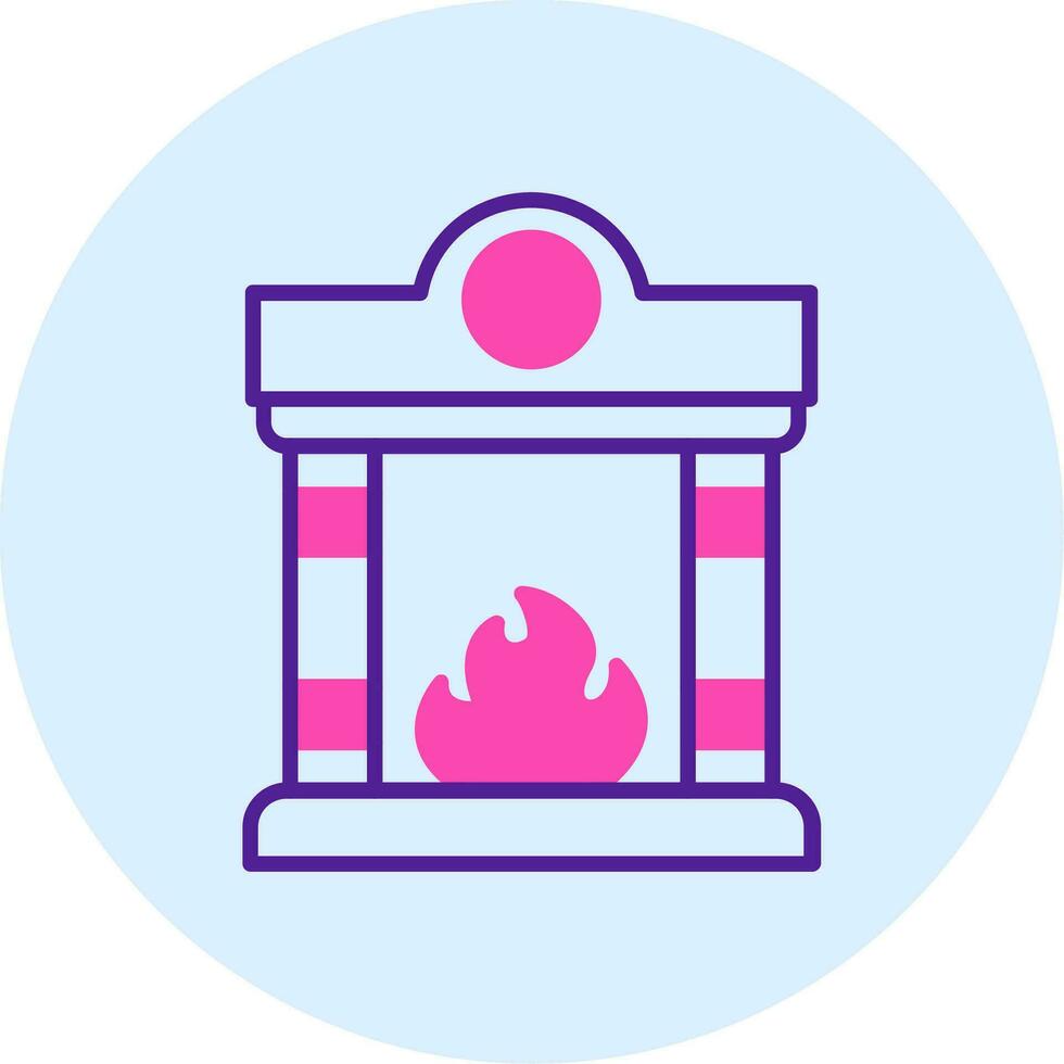 Fireplace Vector Icon