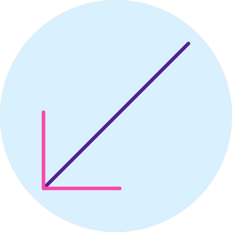 Down Left Arrow Vector Icon