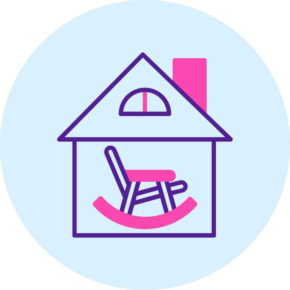 Retirement Home Vector Icon