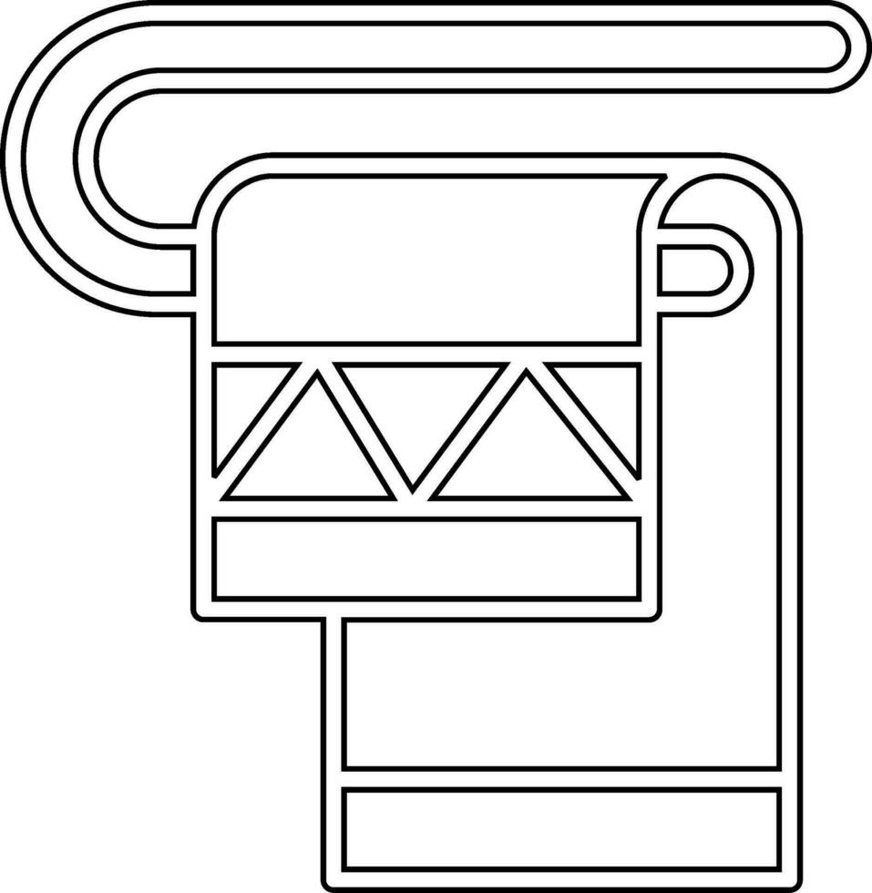 Towel Rack Vector Icon