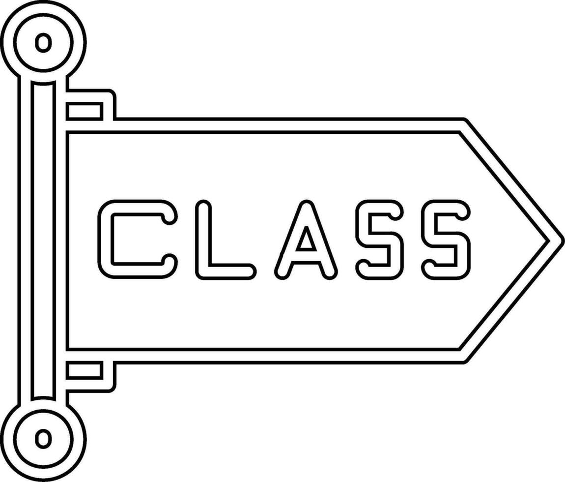 icono de vector de clase