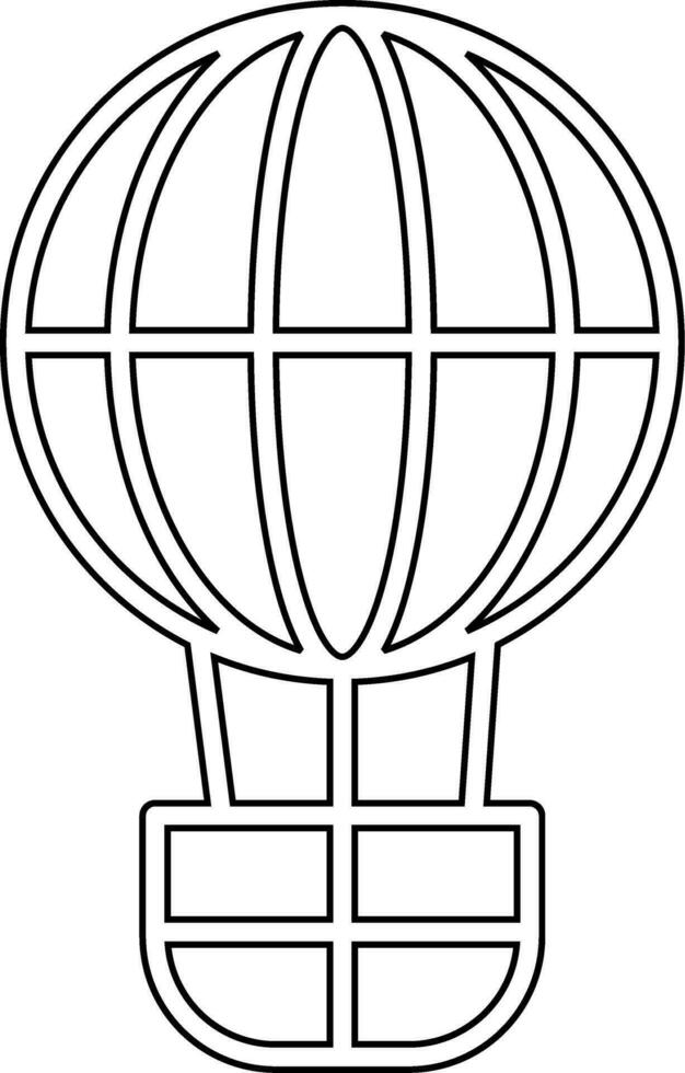 icono de vector de globo de aire caliente