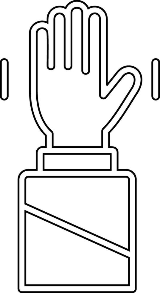 Hand Up Vector Icon