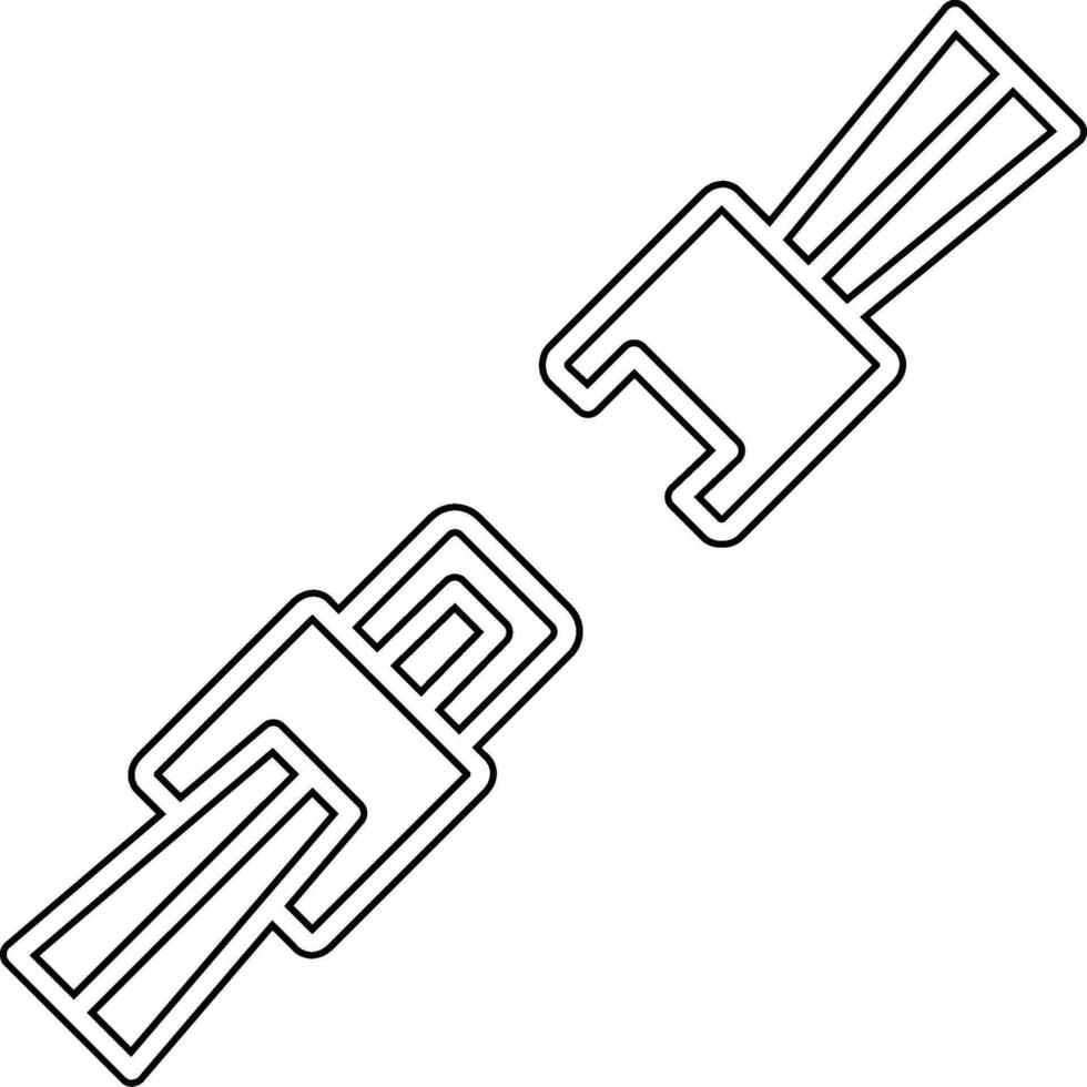 Seatbelt Vector Icon
