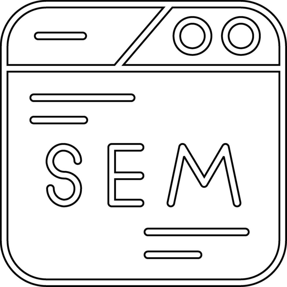 icono de vector de sem