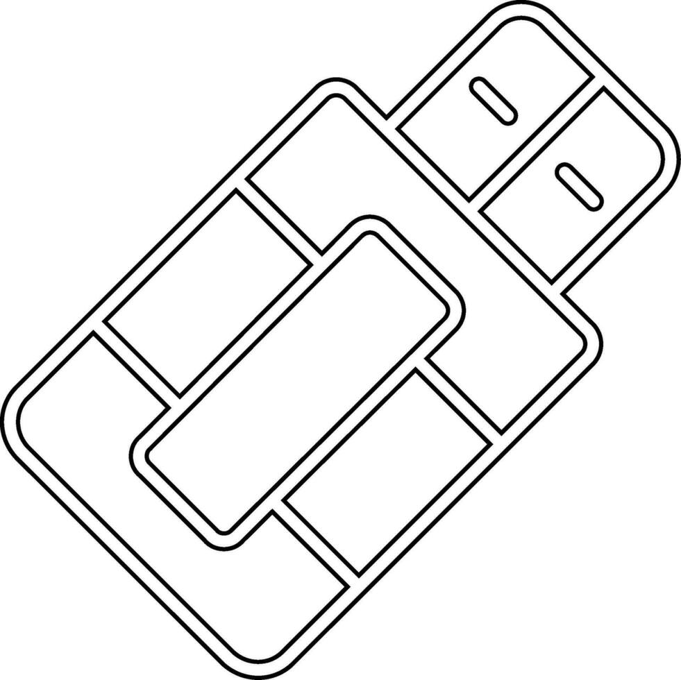 icono de vector de usb