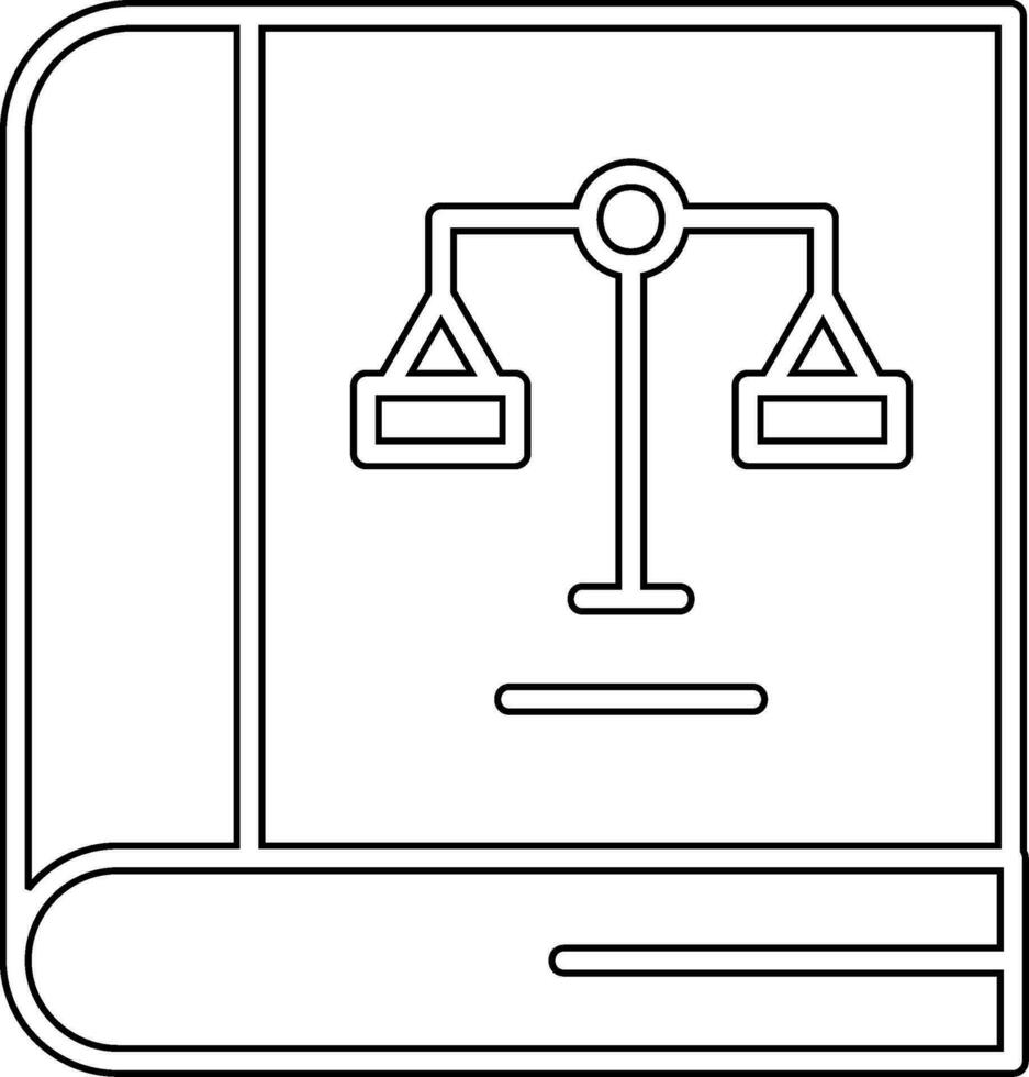 Law Book Vector Icon
