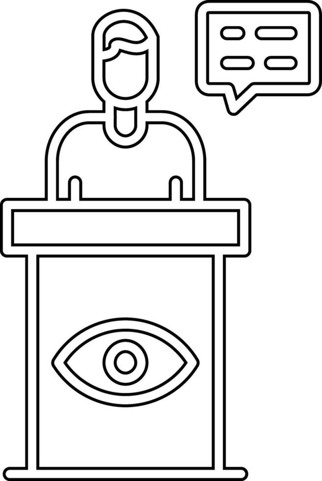 Witness Vector Icon