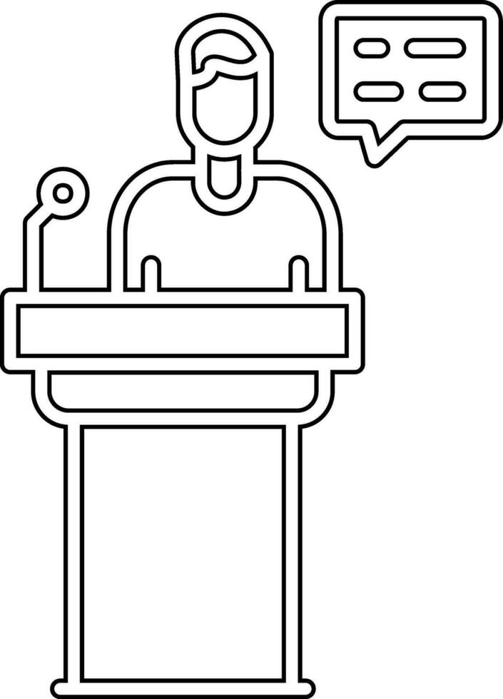 Speech Vector Icon