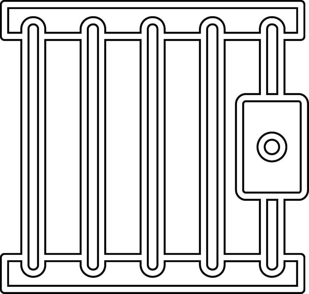 cárcel vector icono