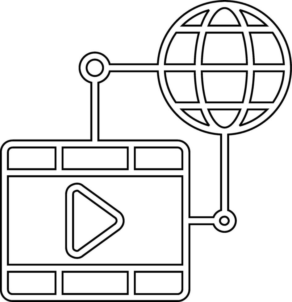 icono de vector de vídeo