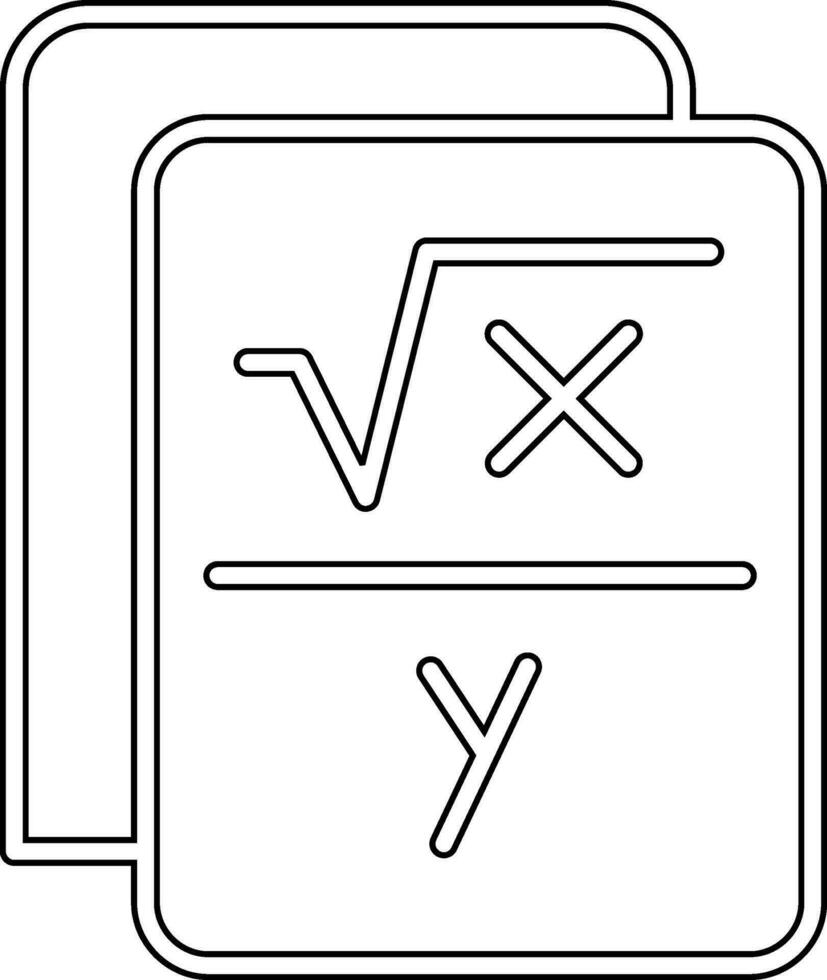 Formula Vector Icon