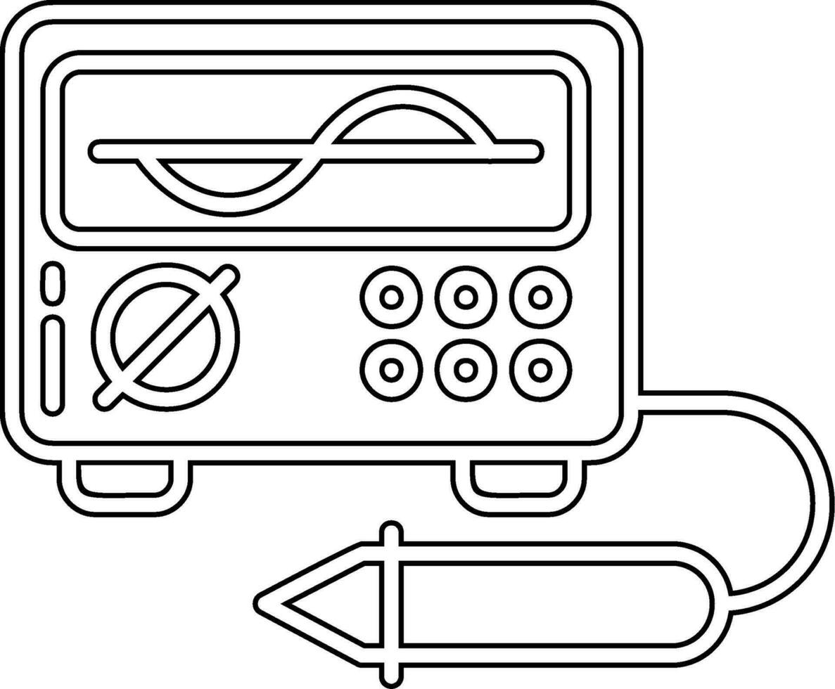 Oscilloscope Vector Icon