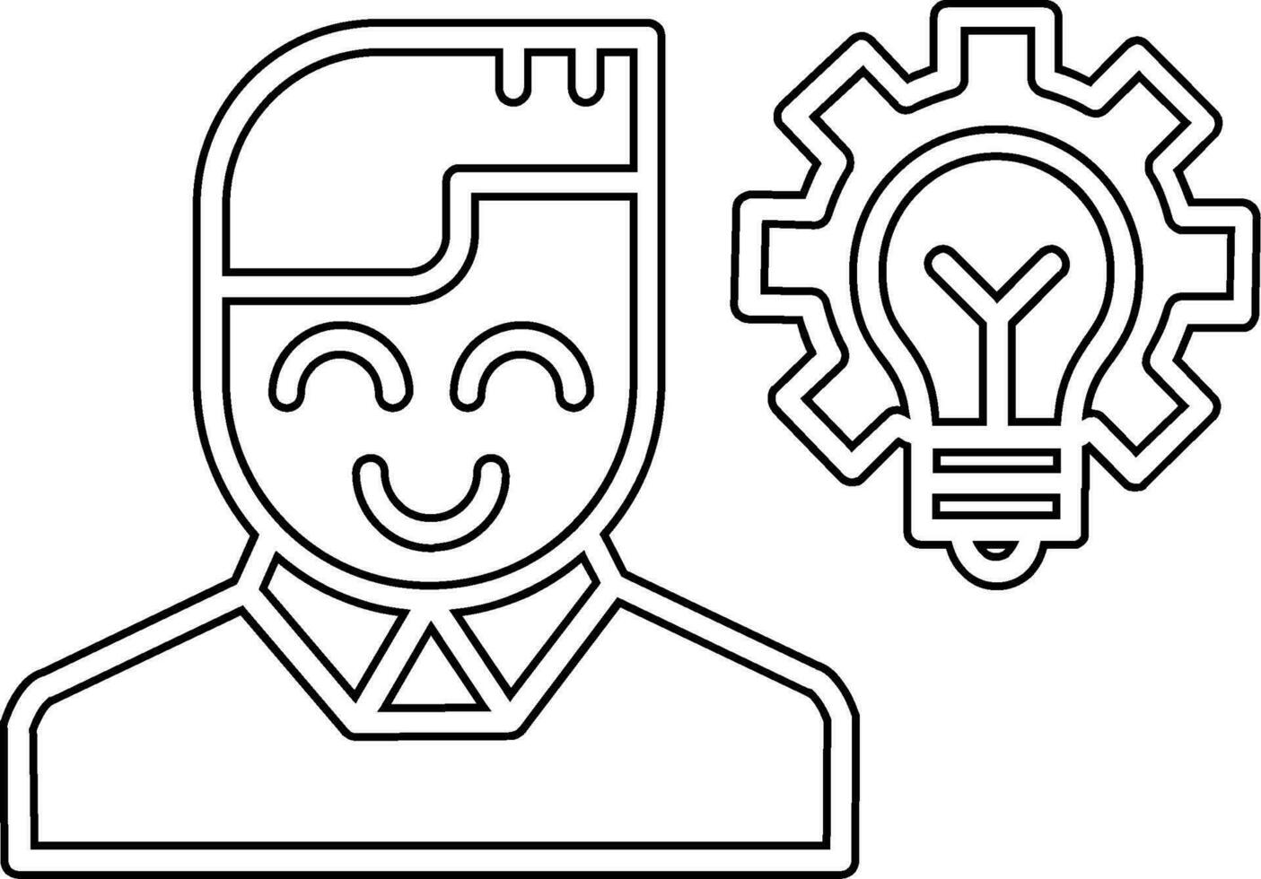 icono de vector de idea de negocio